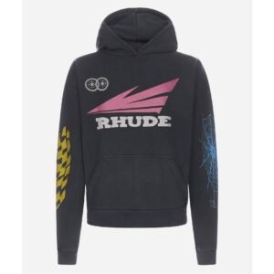 R H U D E Zip-Up Logo Hoodie - Embracing Style with Substance
